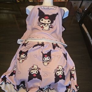 Kuromi Pajama Set - Light Purple Size Xl